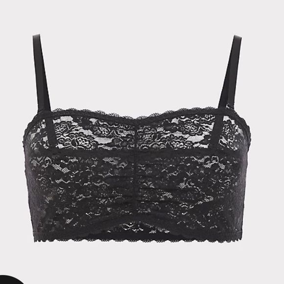 NWT Torrid bralette black padded lace bandeau Sz-5 - Picture 5 of 9
